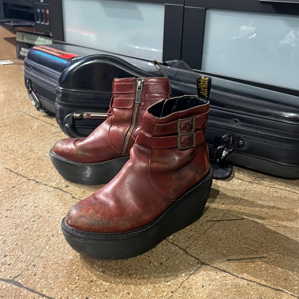 Vintage Dr. martens with bouncing soles.